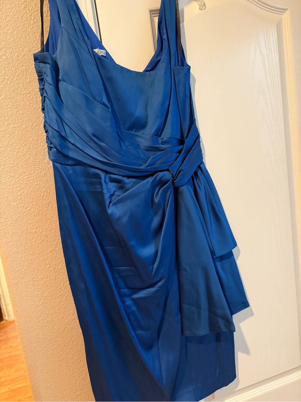 Maggy London Royal Blue One-Shoulder Evening Dress - Picture 2 of 6